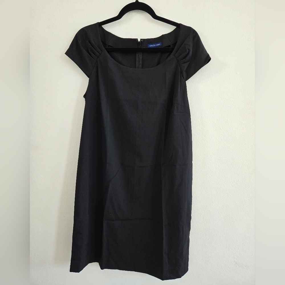 Martin + Osa Classic Black Wool Mini Dress Size 12